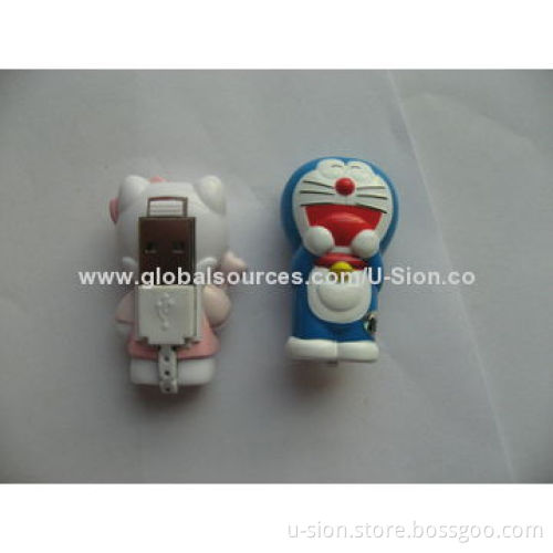 Customized Cartoon Plastic USB Flash Drive, Promotional Gifts or Collections, OEM Orders are Welcome